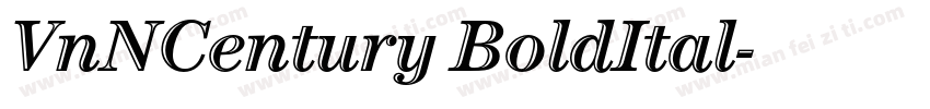 VnNCentury BoldItal字体转换